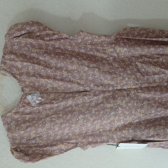 New Cotton Candy LA pink floral jumpsuit size large - Picture 5 of 9